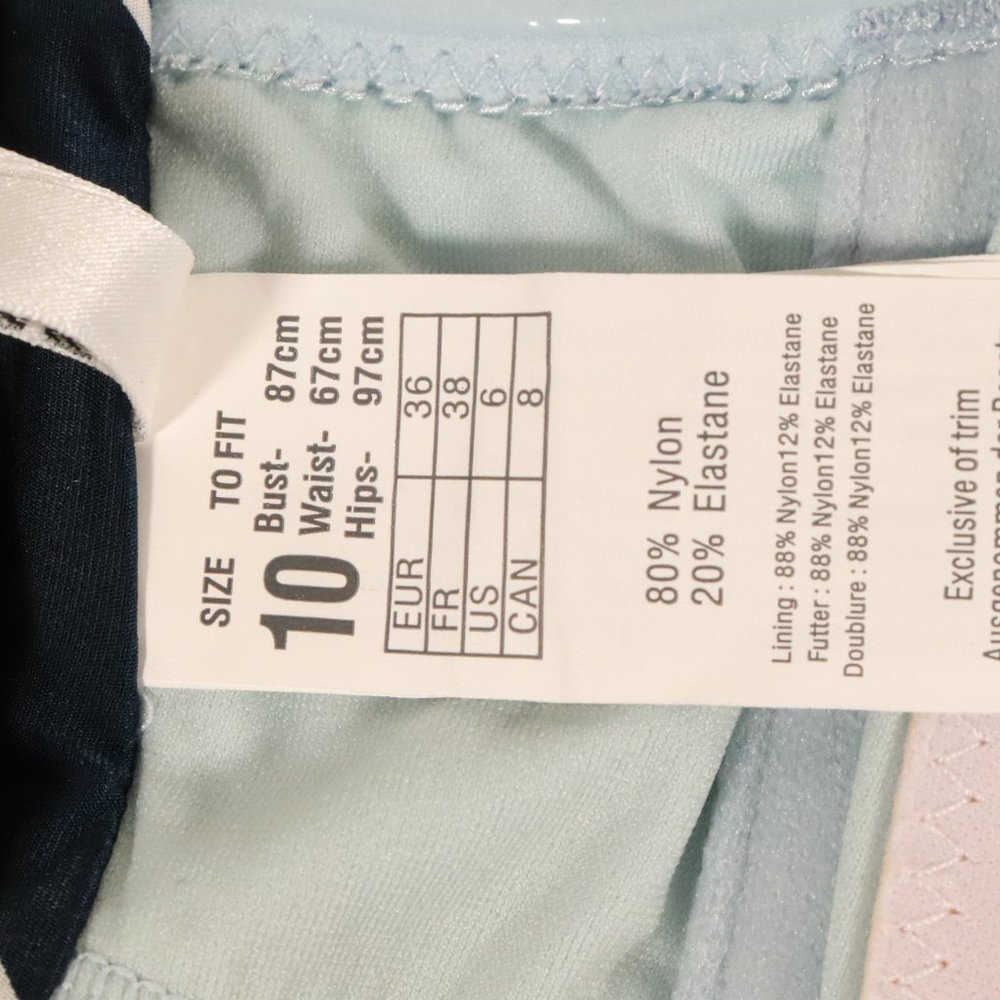 NWT Seafolly X Revolve Powder Blue Splendour Scarf Bandeau - Picture 10 of 10